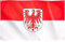 Runesol Brandenburg Flagge für Balkon, 91x152cm große Fahne, Landesflagge Brandenburgs mit 4 Ösen, Premium-Flaggen für drinnen und draußen, satte Farben