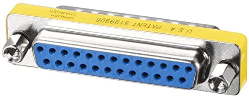 XYWHPGV DB25 VGA Gender Changer 25 pin femmina a maschio 2-row Mini Gender Changer accoppiatore connettore adattatore per applicazioni seriali blu confezione da 5(3b680 18171 9b271 e079e a1d3f d35eb