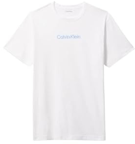 Calvin Klein Camiseta de Manga Corta Hombre Crew Neck con Cuello Redondo