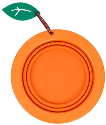 ECVGHD Cuenco plegable de silicona para gatos y perros, fácil de limpiar, para senderismo, aventura al aire libre