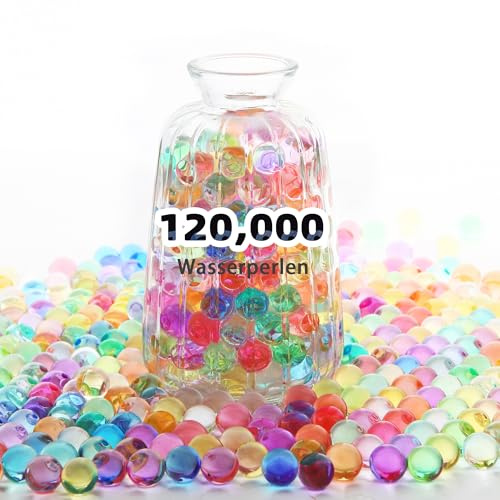 WITCOLOR 120.000 perline d'acqua colorate gel d'acqua gelatina come materiale di riempimento per vasi, candele galleggianti, decorazioni per matrimoni, decorazioni natalizie, composizioni floreali