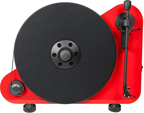 Pro-Ject VT-E BT, Vertical Turntable with wireless streaming output, Red