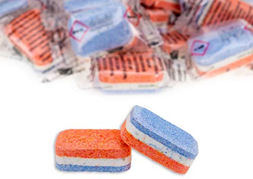 SpülWunder 14-in-1 Geschirrreinigung Spülmaschinenstabs im Vorratseimer + Nachfüllbeutel (insgesamt 200 Stück)