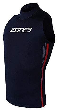 ZONE3 Unisex-Adult Neoprene Vest Warmth, Schwarz-Rot, L