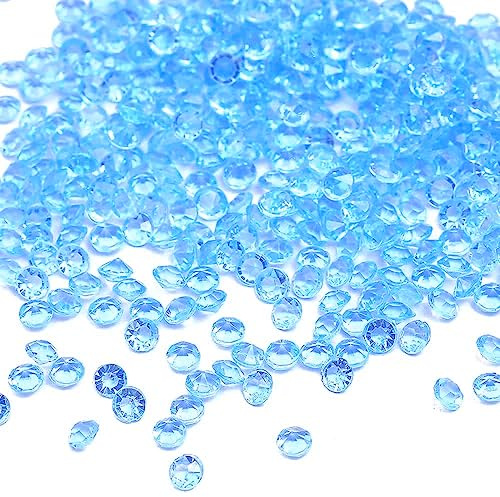 4000 pezzi di cristalli decorativi in acrilico da 4 mm, scintillanti, decorazione da tavolo, decorazioni per matrimonio, battesimo, fidanzamento, San Valentino, in blu
