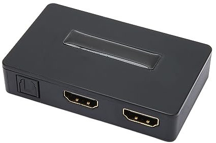 HDMI-Audio-Extraktor, 1080P HDMI-zu-HDMI-Audio-Konverter mit Analogem SPDIF-Sound und 3,5-mm-Stereo-Sound, Kompatibel für DVD-HD-Player, TV-Boxen Usw