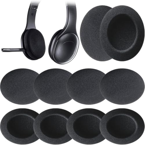 10 cuscinetti auricolari in schiuma 55 mm di ricambio per auricolari Sony Sennheiser Philips Panasonic RP-HT21 AKG