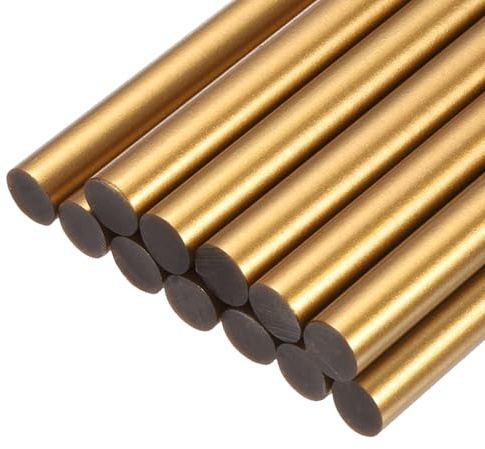 QUARKZMAN Mini Bâtons De Colle Chaude Pour Pistolet À Colle 11mm x 100mm Bronze Or 12pcs
