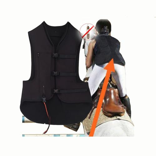 All SeasonsHorse Riding Airbag-Weste for Unisex Airbag-Weste for Motorrad- Und Reitsport Wiederverwendbar(M)