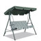 Toldo de repuesto para silla de columpio, cubierta de toldo de jardín de 3 plazas, impermeable, resistente al viento, resistente a los rayos UV, resistente al desgarro, con 4 esquinas reforzadas, para