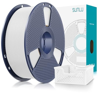 SUNLU Hyper PLA Plus 2.0 Filament White 1KG, Upgraded PLA+ Filament 1.75mm