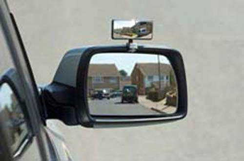 Summit SM-1 Blind Spot Mirror with Clip-On,7.5 x 3cm, Black