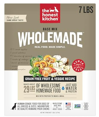 The Honest Kitchen Human Grade Wholemade™ Dehydrated Grain Free Fruit & Veggie Base Mix Dog Food (Just Add Protein), 7 lb Box