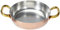 Pentole Agnelli ALCU11020 Handverzinnte glatte Kupferpfanne mit 2 Messinggriffen, 20 cm