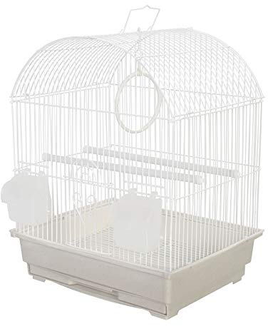 KCT Rosario Small Exotic Portable Bird Cage Travel Box - White