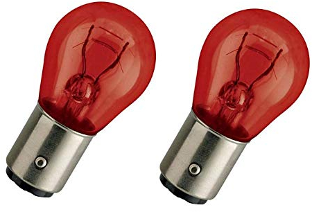 BLUETECH 2er Set Rote Rück- Bremslicht Lampe PR21/5 Watt P21/5W BAW15D 12Volt