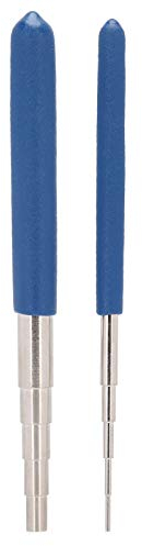 Pssopp 2Pcs Wire Looping Tool Wire Wrapping Mandrels Round Multi Jump Ring Mandrel Bead Working Mandrel Wire Looping Rods Forming Rings Tool