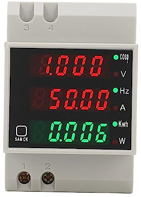 Contatore di Potenza Digitale Elettrico, Contatore di Potenza Digitale, Contatore di elettricità Intelligente Contatore di elettricità Intelligente per Test di Frequenza di