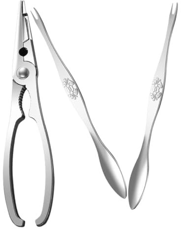 ULTECHNOVO 1Set Strumenti per Rompere Acciaio Inossidabile Kit Completo con Pinze e Aghi per Mare Facile da Usare e Portatile per Aragoste