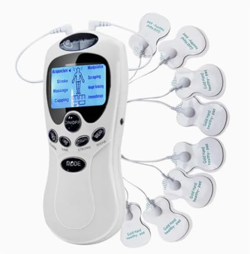 SFSSWSRYDF TENS/EMS Elettrostimolatore Muscolare, Dispositivo di alimentazione ricaricabile contro il dolore con 8 Modalità