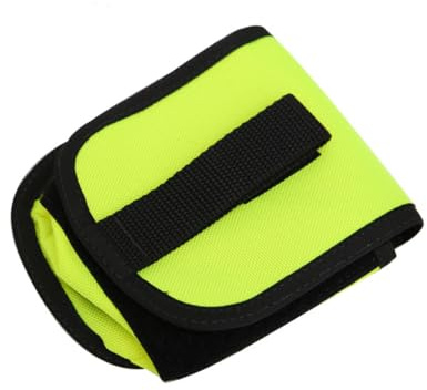 ALCXAZS Bolsa de Pesas para Buceo, Repuesto de 2 kg/5 Libras, Almacenamiento liberación rápida, Equipo técnico para Deportes acuáticos, Soporte para Buceo, Bolsa para esnórquel, Amarillo Fluorescente