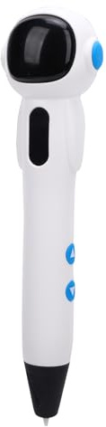 Luocute Penna per Stampa 3D per Bambini, Kit Penna 3D Wireless con Batteria Ricaricabile e Indicatori LED, Materiale PCL Sicuro per Ragazzi e Ragazze Dai 6 Anni in su (WHITE)