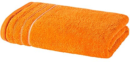 PANA Frottéserie Jasmina • Frottéhanddukar set • mjuk badmatta • 100 % bomull • Ekotex Certifierad • Handduk • Storlek: 50 x 100 cm • Färg: Orange