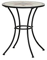 Siena Garden Tisch Stella, Ø60x71cm, Gestell: Stahl, pulverbeschichtet in schwarz matt, Fläche: Mosaik,Tischplatte: Keramik