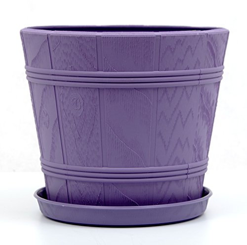 Elba Pot de fleurs avec soucoupe de 15 cm à 42 cm Ø34 cm (5) Violett