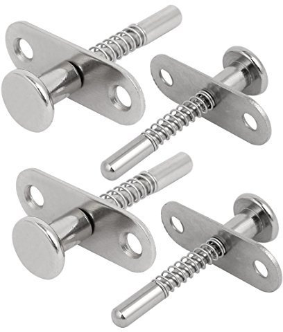 4pcs molla in acciaio inox perno di bloccaggio a sgancio rapido diametro 6,5 mm con piastra