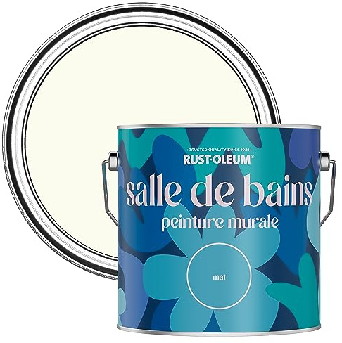 Rust-Oleum White Water-Resistant Bathroom Wall & Ceiling Paint - Antique White 2.5L