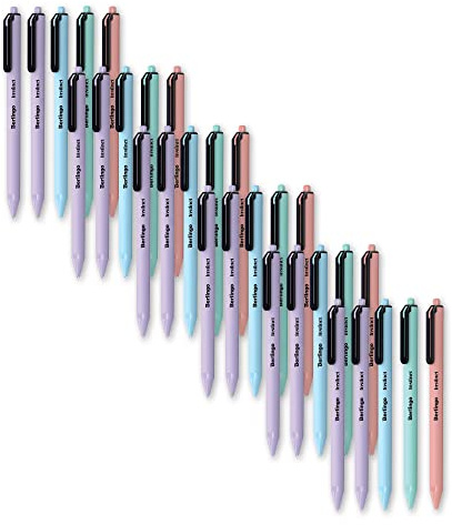 Berlingo Kugelschreiber Set, 30 Stück, Automatisch, Blau, 0,7 mm Strichbreite, für das Büro, das Home Office oder die Schule und Uni (Instinct)