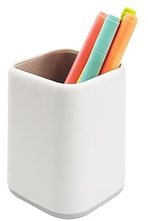 ZUFECY Pen Holder Stand for Desk, Scandinavian Design Desk Organizer Makeup Brush Holder for School, Home, Office (Gray)