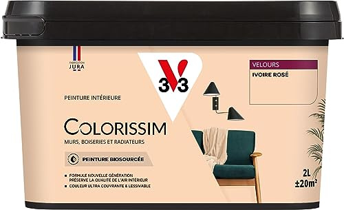 V33 Peinture multi-supports Colorissim® Ivoire rosé Velours 2L