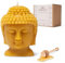 Vela de Miel de Abeja Budha Natural 440gr 56horas Perfectas Velas Decorativas Velas Aromáticas de Cera Pura de Abeja Set para Regalar Aroma a Miel Natural Sin Parafina Candles Regalo Original Mujer