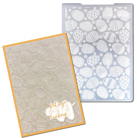arriettycraft påskägg bakgrund plast prägling mappar för korttillverkning vårägg prägling mapp för scrapbooking sidor pappershantverk lera dekoration