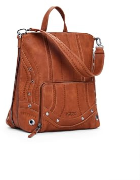 Desigual sac à dos de loisirs Pretoria Embro Patch Mini Backpack Camel brun