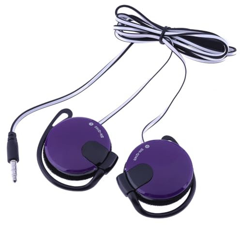 Auriculares Con Clip Con Cable - Mediano, Goma, Negro, Auriculares De Audio, Gancho Para Oreja, Accesorio De Juego | Sonido Estéreo Ergonómico Con Micrófono Integrado, Cable Flexible Sin Enredos Con C