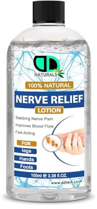 100 % naturlig nervlindrande lotion – snabbverkande avkoppling, minskad ångest och stress, leder och muskelåterhämtning | Djupterapi för stelhet, artrit och sportskador (100 ml lock)