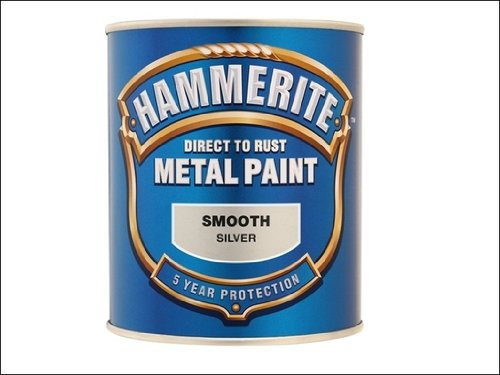 Hammerite 5092808 Direct to Rust Smooth Finish 750ml Silver