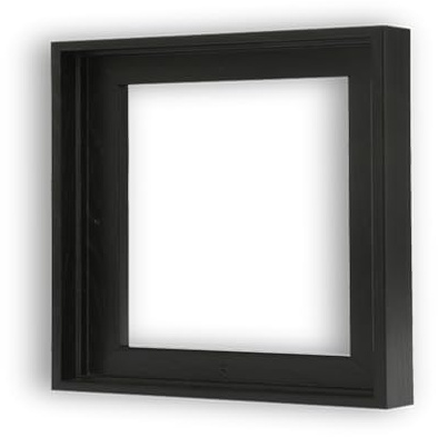 VAREIHNAZ Canvas Floater Frames for 10x10Canvas Paintings,Square Canvas Frame,Floating Frames for Canvas with 0.6~0.9 Deep for Wall Decor Oil Painting (Black)