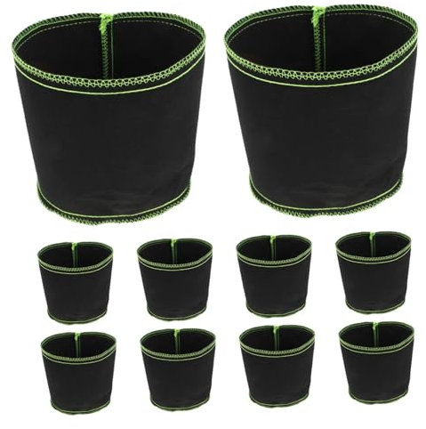 SUPVOX Sacchi per La Coltivazione di Ortaggi Robusti Contenitori per Piante in Tessuto Non Tessuto con Flusso per La Piantagione di Patate E La Coltivazione in Vivaio