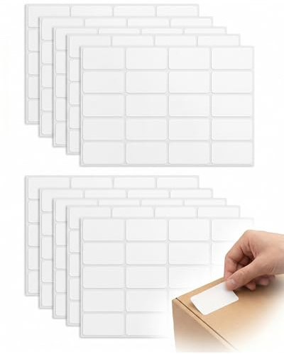 YIPFEN Etichette Adesive per Nomi 200 pezzi 40x19mm, Impermeabili e Senza Stiro, ideali per Vestiti, Scuola, Asilo, Casa di Cura.