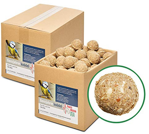 Paul´s Mühle Ganzjahresknödel mit Insekten und Trockenfrüchten, ohne Netz ohne Folie, 200 Stück