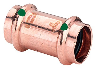 Pressfittinge T-Stück, 45° Bogen, Kappen, Muffen, 90° Bogen, Winkel Pressfittings Reduziermuffen Kupfer Rohrverbindung (Muffe - 12 mm)