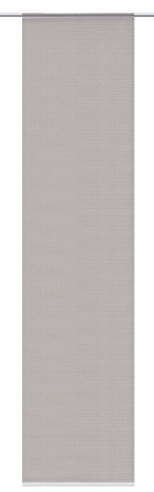 Home fashion Skjutgardin bambu optik förstyv, polyester, sten, 245 x 60 cm