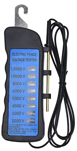 Spänningstestare för Elstängsel, 12KV Digital Spänningsmätare för Elstängsel med Neonindikatorlampa, 2000V-12000V