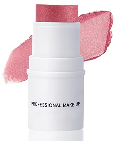 Boobeen Multi Stick - Bronzer Highlighter Blush Stick, Cream Blush Contour Highlighter Makeup Stick Waterproof, Face Brightens & Shades Pen for All Skin, Easy To Use