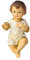 STOBOK Jesuskind Figur Krippe Weihnachten Christkind Harz Heilige Statue Religiöse Tischfigur Kirchen Wohnkultur 6cm