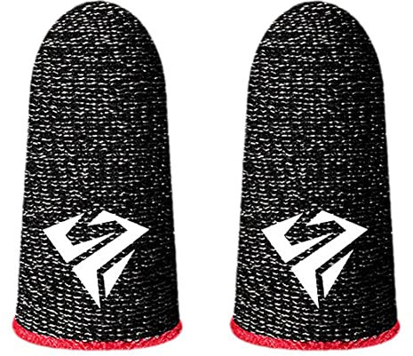 ROBAUN 1 Paire De Jeu Doigt Manchon Respirant Bout Des Doigts Sweatproof Slip Cover Pouce Jeu D3c9 Gants D'empreintes Digitales Pour Mobile